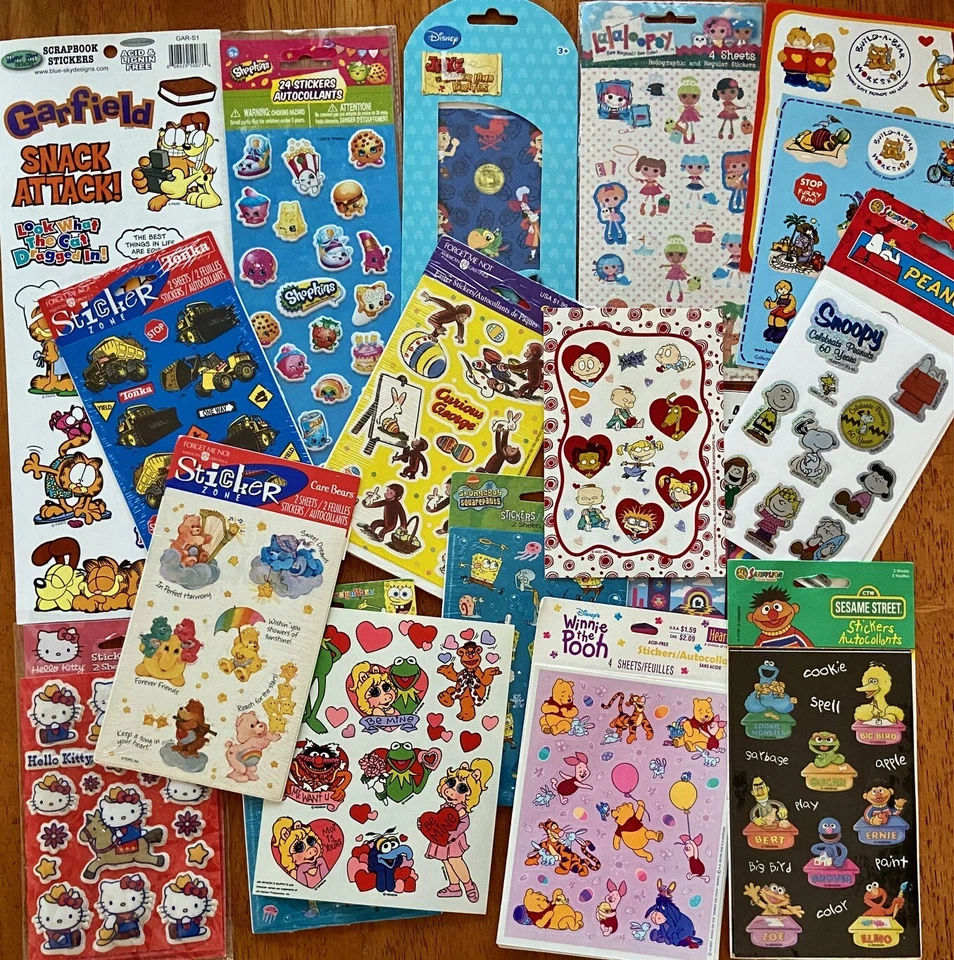 HALLMARK, SANDYLION, STICKETYDOODA, ETC *NEW SETS!! REDUCED Characters Disney, Snoopy, Star Wars, Vintage YOU CHOOSE!