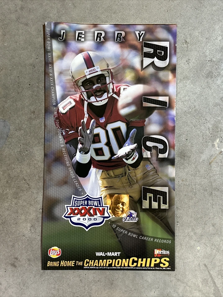 Jerry Rice Frito Lay Dorito's Walmart Superbowl XXIV Poster 8" x 14" - Image 1 of 1