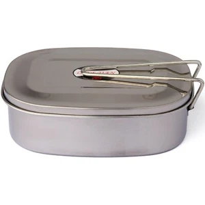 Neu Edelstahl Mittagessen Bento Box Wiederverwendbare Lebensmittel Aufbewahrung Behälter Outdoor Camp - Bild 1 von 5