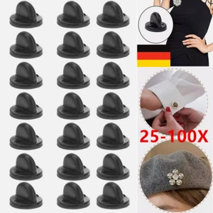 25-250X Butterfly Clutch PVC Gummi Pin Backs Keepers Ersatz Uniform Abzeichen DE - Picture 1 of 28