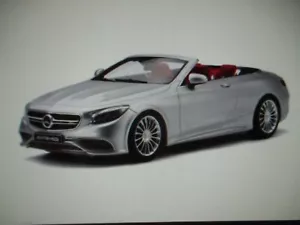 GT Spirit Mercedes-Benz S65 AMG Convertible GT764 Silver 1:18 Mercedes Cabrio - Picture 1 of 19