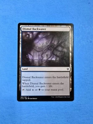 1x Dismal Backwater Commander 2016 Mtg Magic Gathering Card Dual Land 291 - Image 1 of 2