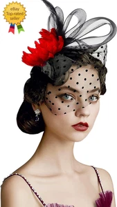 Sombreros Fascinator para Mujer Sombreros de Fiesta del Té Kentucky Fascinators Derby Sombrero Boda - Imagen 1 de 12