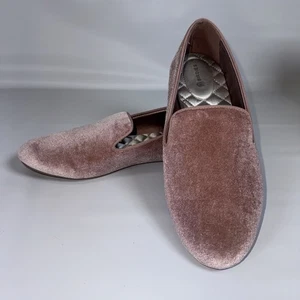 Birdies “The Sterling” Pink Velvet Loafer Flats Womens Size 7.5 - Picture 1 of 6