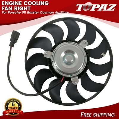 Ventilador de refrigeración auxiliar del motor derecho para Porsche 911 Boxster Cayman 99762412802 Foto 1 de 4