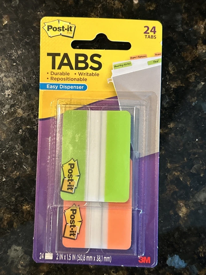 后置文件标签 2 英寸 x 1.5 英寸 多种 绿色/橙色 颜色 24 标签 686-2GOT — 第 1/1 张图片