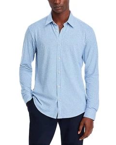 BOSS Cotton Stretch Diamond Geo Slim Fit Button Down Shirt XXL - Picture 1 of 5