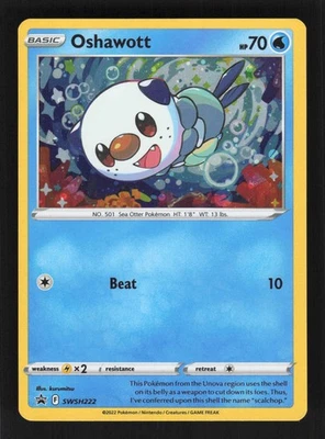Oshawott - (Cosmo Holo) Promo SWSH: Sword & Shield Promo Cards SWSH222 NM - Image 1 of 2