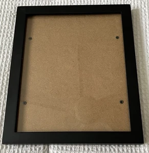 8" X 10" Black Photo Frame No Mat Simple Basic - Picture 1 of 6