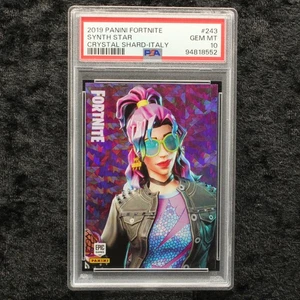 Panini Fortnite Series 1 PSA 10 Synth Star #243 Crystal Shard Italy Epic Card - Picture 1 of 2