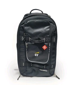 Ogio Pull Through Rolling 22" Travel Bag Black Carry-on Black Luggage Wheeled - Picture 1 of 15