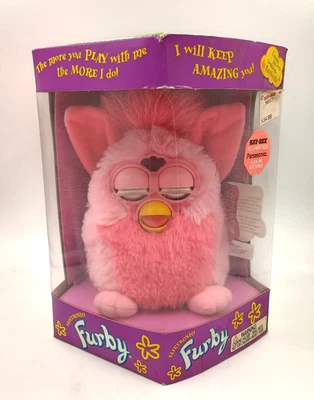 Furby 70-800 розовый фламинго винтажный новый в коробке Tiger электроники - Изображение 1 из 2