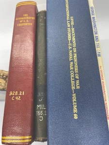 Lot 4 Vtg Books Law Military Washington Docs Prisoners of War G.K. Chesterton + - Picture 1 of 18