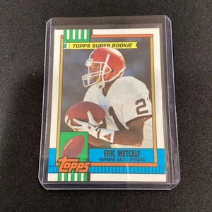 1990 Topps Football - ERIC METCALF #157 (RC) Rookie, Browns, Texas, carta pulita - Foto 1 di 2