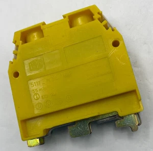 Entrelec 5111_M35/16P Green Yellow Wire Terminal Block 5111M3516P - Picture 1 of 4