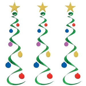 Beistle 30" Christmas Tree Whirls; 9/Pack 20050 - Picture 1 of 1