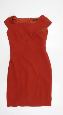 Vestido vaquero rojo para mujer Marks and Spencer talla 10 Foto 1 de 4