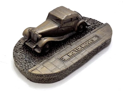 Vintage MG TD ANÃO Modelo Car Desk Peso de Papel RESINA RARA Automobilia 5"  - Imagem 1 de 4