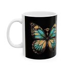 Butterfly Caterpillar Mug, Coffee, Tea Gift, Symbolic Renewal Nature-inspired 