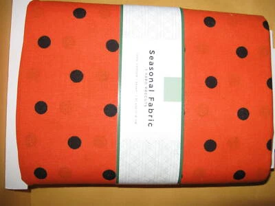 New SEASONAL FABRIC Halloween Choose: Boo!, Cats, or Dots 36"x 44" 100% Cotton - Image 1 of 4