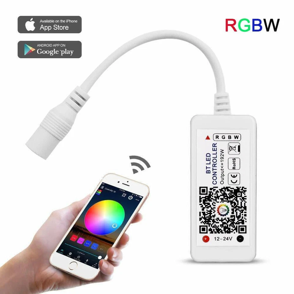  DC12-24V Mini LED RGBW Strip Bluetooth Controller for IOS Android Smart phone  - Image 1 of 1