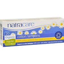Natracare Organic 100 Cotton Tampons Regular 20 EA