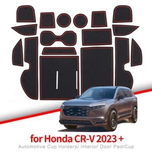 Alfombrillas de goma antideslizantes interiores para puerta para Honda CR-V CRV 2023-2024 - Imagen 1 de 13