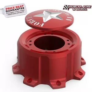 NEW American Force Metal Center Caps Spinning Red Classic Star - 4 Lug (Set) - Bild 1 von 8