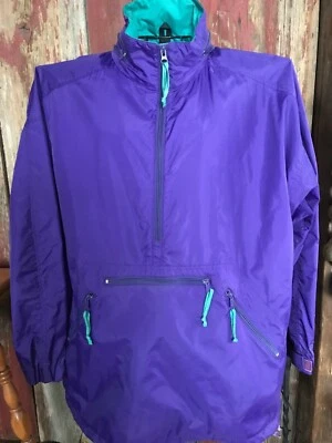 Eastern mountain sports pullover windbreaker jacket mens XL. purple..........a4 - Image 1 of 4