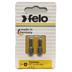 Felo - Torsion Bits Pozidriv 25mm - 2-er Packs in Größen PZ 1 - PZ 3 wählbar - Bild 1 von 4