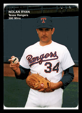 Nolan Ryan HOF 1991 Mother's Cookies 300 Wins #4 Texas Rangers Mint