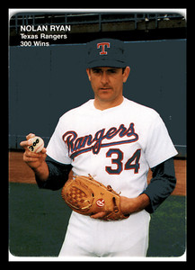 Nolan Ryan HOF 1991 Mother's Cookies 300 Wins #4 Texas Rangers Mint