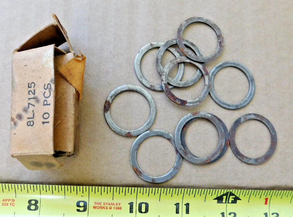 10 NUEVOS ESPACIADORES DE COJINETE DE ENGRANAJE CONTRAEJE DE TRANSMISIÓN 60-64 FORD CARS 49-51 LINC Foto 1 de 1