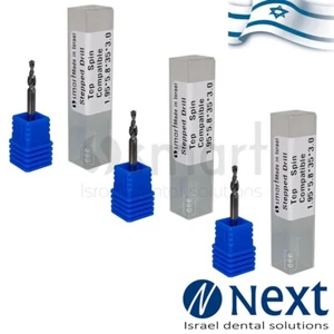 Menge x 3 Dentallabor Stufenstift Bohrer kompatibel Top Spin Renfert Israel - Bild 1 von 3