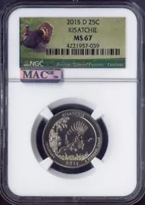 2015-D Kisatchie Quarter 25C NGC MS67 PL Quality - Picture 1 of 2