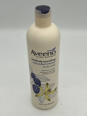 Aveeno Positively Nourishing Antioxidant Infused Body Wash Blackberry + Vanilla - Image 1 of 3
