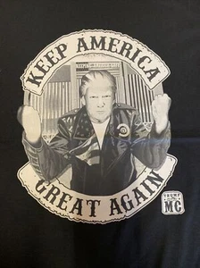 Camiseta Keep America Great Again USA Biker America Bolso Grande100 - Imagen 1 de 3