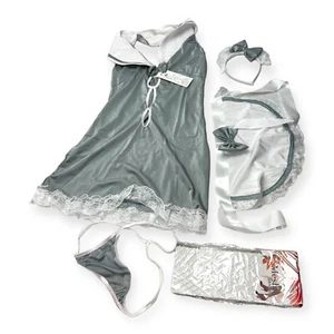 Sexy Women Silk Lace Robe Dress Babydoll Nightdress Nightgown Sleepwear - Picture 1 of 9