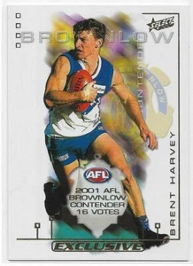 2002 Exclusive SPX Brownlow Contender Box Card (BC10) Brent HARVEY North :**: - Picture 1 of 1