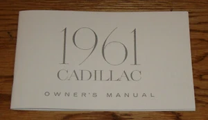 1961 Cadillac Owners Operators Manual 61 Eldorado Fleetwood DeVille - Bild 1 von 1
