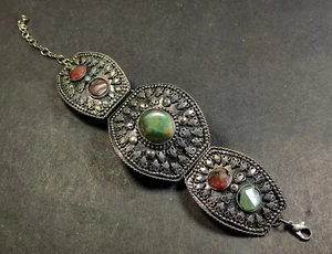 B2973G Ethnic Tribal Gypsy Agate Stone Banjara Adjustable Bangle BRACELET India - Picture 1 of 5