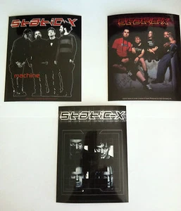 STATIC-X 3 Pack of Stickers Machine, Colour Band Photo & Faces NEW Official Rare - Picture 1 of 4