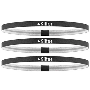 3er Pack Kilter Sport 10mm Stirnbänder Gym Yoga Sport Laufen Fitness Unisex schwarz - Bild 1 von 8