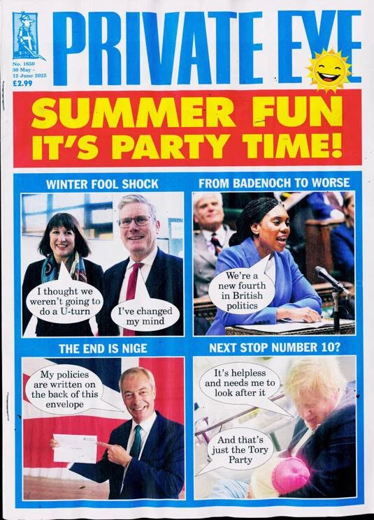 PRIVATE EYE MAGAZINE #1650 ~ 30 MAY 2025  ~ NEW ~ - Image 1 of 1