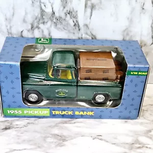 John Deere 1955 Pickup Tuck Bank Ertl 1/25 Scale Die Cast Metal #5614 1992 Chevy - Picture 1 of 13