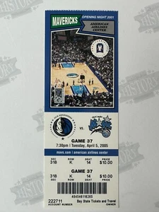 2005 Orlando Magic at Dallas Mavericks Ticket 4/5/05 - Picture 1 of 1