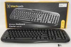 Blackweb Computer Keyboard with Dongle - Picture 1 of 7