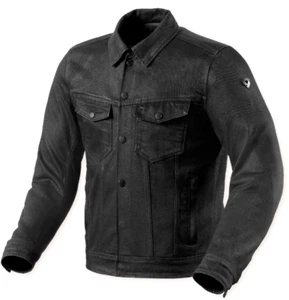 Rev'it Trucker Black Cordura Denim Motorcycle Casual Jacket New - Picture 1 of 4
