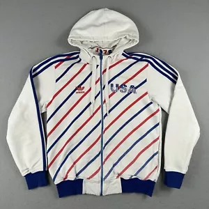 Adidas Hoodie Jacket Men Medium Trefoil Soccer 1978 United States of America - Picture 1 of 23
