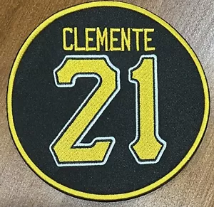 RARE Roberto Clemente Retired 21 Pitts Pirates 5in Iron Sew On Embroidered Patch - Picture 1 of 1